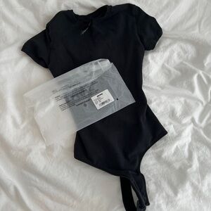 SKIMS Cotton Jersey T shirt Bodysuit (Worn once for 1 hour and Washed)